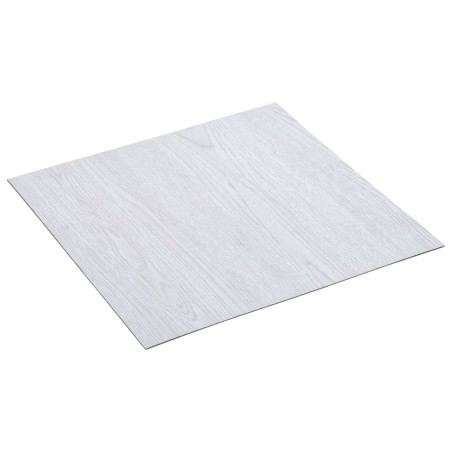 vidaXL Lamas para suelo autoadhesivas PVC blanco 5,11 m² 