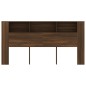 vidaXL Armario cabecero marrón roble 200x18,5x104,5 cm vidaXL Armario cabecero marrón roble 200x18,5x104,5 cm