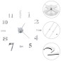 vidaXL Reloj de pared 3D de diseño moderno 100 cm XXL plateado vidaXL Reloj de pared 3D de diseño moderno 100 cm XXL plateado