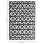 vidaXL Alfombra de exterior PP negra 140x200 cm vidaXL Alfombra de exterior PP negra 140x200 cm