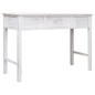 vidaXL Mesa consola de madera blanco antiguo 110x45x76 cm
