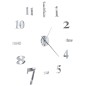 vidaXL Reloj de pared 3D de diseño moderno 100 cm XXL plateado vidaXL Reloj de pared 3D de diseño moderno 100 cm XXL plateado