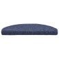 vidaXL Alfombrilla autoadhesiva de escalera 5 uds 65x21x4 cm azul