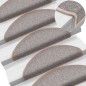 vidaXL Alfombrillas de escalera 10 unidades marrón claro 65x24x4 cm vidaXL Alfombrillas de escalera 10 unidades marrón claro 65x24x4 cm