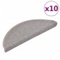 vidaXL Alfombrillas de escalera 10 unidades marrón claro 65x24x4 cm vidaXL Alfombrillas de escalera 10 unidades marrón claro 65x24x4 cm