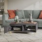 vidaXL Mesa de centro madera contrachapada gris brillante 90x60x35 cm vidaXL Mesa de centro madera contrachapada gris brillante 90x60x35 cm