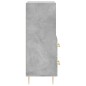 vidaXL Aparador de madera contrachapada gris hormigón 34,5x34x90 cm vidaXL Aparador de madera contrachapada gris hormigón 34,5x34x90 cm