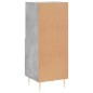 vidaXL Aparador de madera contrachapada gris hormigón 34,5x34x90 cm vidaXL Aparador de madera contrachapada gris hormigón 34,5x34x90 cm