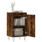 vidaXL Aparadores 2 uds madera de ingeniería roble ahumado 40x35x70 cm