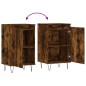 vidaXL Aparadores 2 uds madera de ingeniería roble ahumado 40x35x70 cm