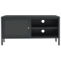 vidaXL Mueble para TV acero y vidrio gris antracita 90x30x44 cm vidaXL Mueble para TV acero y vidrio gris antracita 90x30x44 cm