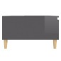 vidaXL Mesa de centro madera contrachapada gris brillante 90x60x35 cm vidaXL Mesa de centro madera contrachapada gris brillante 90x60x35 cm