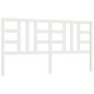 vidaXL Cabecero de cama madera maciza de pino blanco 186x4x100 cm vidaXL Cabecero de cama madera maciza de pino blanco 186x4x100 cm