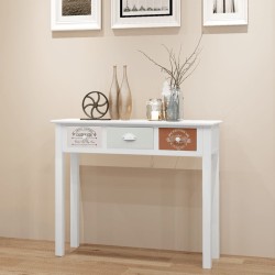 vidaXL Mesa consola de estilo francés de madera 