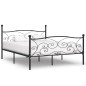vidaXL Estructura de cama con somier metal negro 180x200 cm vidaXL Estructura de cama con somier metal negro 180x200 cm