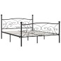 vidaXL Estructura de cama con somier metal negro 180x200 cm vidaXL Estructura de cama con somier metal negro 180x200 cm