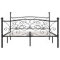 vidaXL Estructura de cama con somier metal negro 180x200 cm vidaXL Estructura de cama con somier metal negro 180x200 cm