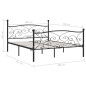 vidaXL Estructura de cama con somier metal negro 180x200 cm vidaXL Estructura de cama con somier metal negro 180x200 cm