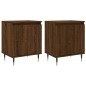 vidaXL Mesita de noche 2 uds madera ingeniería roble marrón 40x30x50cm vidaXL Mesita de noche 2 uds madera ingeniería roble marrón 40x30x50cm