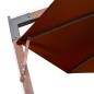 vidaXL Sombrilla colgante con palo madera abeto terracota 3,5x2,9 m vidaXL Sombrilla colgante con palo madera abeto terracota 3,5x2,9 m