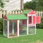 vidaXL Gallinero madera maciza de pino rojo 193x65x117 cm vidaXL Gallinero madera maciza de pino rojo 193x65x117 cm