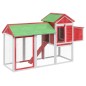 vidaXL Gallinero madera maciza de pino rojo 193x65x117 cm vidaXL Gallinero madera maciza de pino rojo 193x65x117 cm