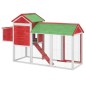 vidaXL Gallinero madera maciza de pino rojo 193x65x117 cm vidaXL Gallinero madera maciza de pino rojo 193x65x117 cm