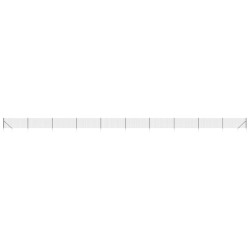 vidaXL Cerca de alambre con pinchos de anclaje gris antracita 1,1x25 m