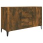 vidaXL Aparador madera de ingeniería roble ahumado 100x36x60 cm