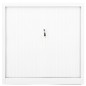 vidaXL Armario con puerta corredera blanca acero 90x40x90 cm