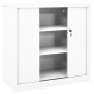 vidaXL Armario con puerta corredera blanca acero 90x40x90 cm