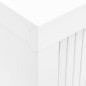 vidaXL Armario con puerta corredera blanca acero 90x40x90 cm