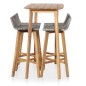 vidaXL Set de comedor de jardín 5 piezas madera maciza de acacia vidaXL Set de comedor de jardín 5 piezas madera maciza de acacia