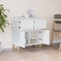 vidaXL Aparador de madera contrachapada blanco 60x35x70 cm vidaXL Aparador de madera contrachapada blanco 60x35x70 cm