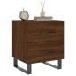 vidaXL Mesita noche 2 uds madera ingeniería marrón roble 40x35x47,5 cm vidaXL Mesita noche 2 uds madera ingeniería marrón roble 40x35x47,5 cm