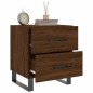 vidaXL Mesita noche 2 uds madera ingeniería marrón roble 40x35x47,5 cm vidaXL Mesita noche 2 uds madera ingeniería marrón roble 40x35x47,5 cm