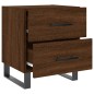 vidaXL Mesita noche 2 uds madera ingeniería marrón roble 40x35x47,5 cm vidaXL Mesita noche 2 uds madera ingeniería marrón roble 40x35x47,5 cm