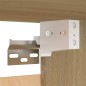 vidaXL Mueble para TV madera contrachapada blanco y roble 30,5x30x60cm