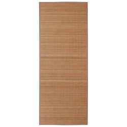 vidaXL Alfombra rectangular de bambú marrón 120 x 180 cm