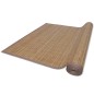 vidaXL Alfombra rectangular de bambú marrón 120 x 180 cm vidaXL Alfombra rectangular de bambú marrón 120 x 180 cm