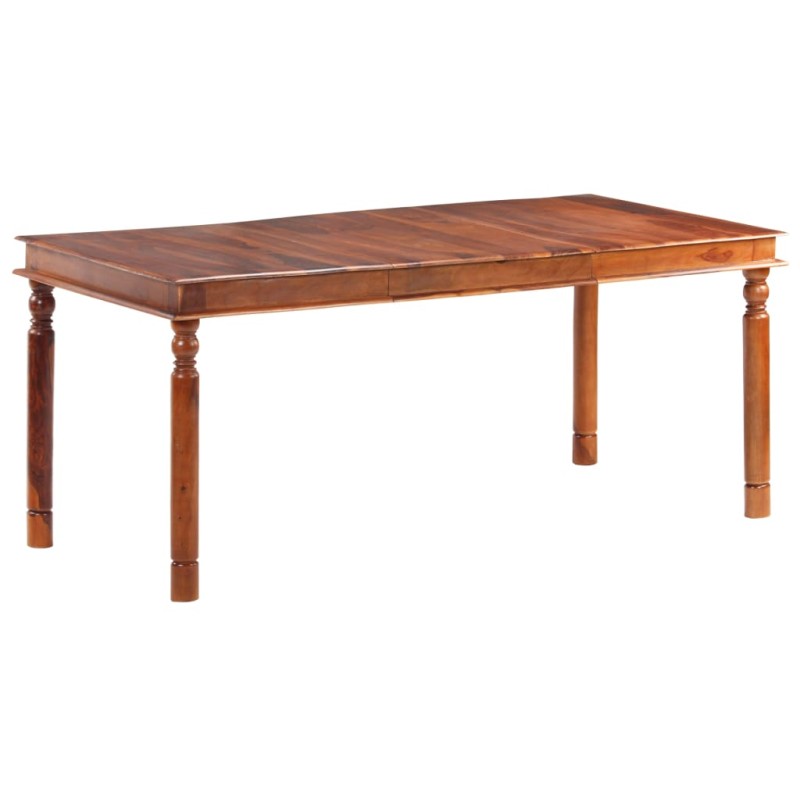 vidaXL Mesa de comedor de madera maciza de sheesham 180x90x76 cm