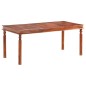 vidaXL Mesa de comedor de madera maciza de sheesham 180x90x76 cm
