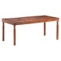 vidaXL Mesa de comedor de madera maciza de sheesham 180x90x76 cm