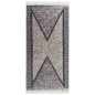 vidaXL Alfombra de algodón negro y gris 100x200 cm vidaXL Alfombra de algodón negro y gris 100x200 cm