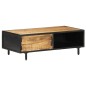 vidaXL Mesa de centro de madera de mango rugosa 105x50x35 cm vidaXL Mesa de centro de madera de mango rugosa 105x50x35 cm