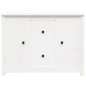 vidaXL Aparador de madera maciza de pino blanco 100x35x74 cm