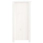 vidaXL Aparador de madera maciza de pino blanco 100x35x74 cm