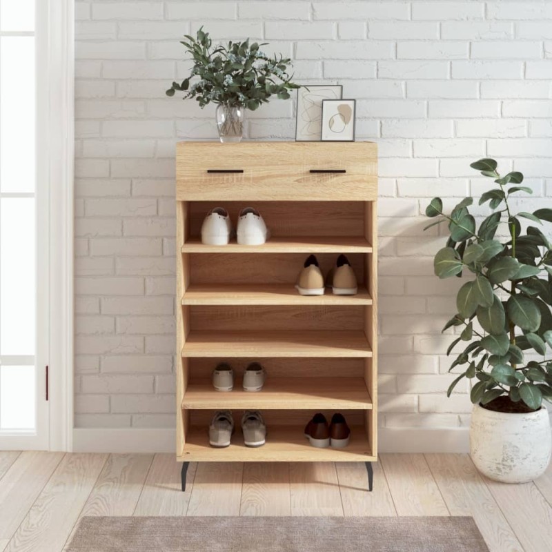 vidaXL Zapatero madera de ingeniería roble Sonoma 60x35x105 cm vidaXL Zapatero madera de ingeniería roble Sonoma 60x35x105 cm