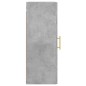 vidaXL Armario de pared gris hormigón 34,5x34x90 cm