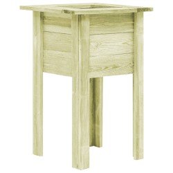 vidaXL Arriate con patas madera aserrada impregnada 50x50x80 cm
